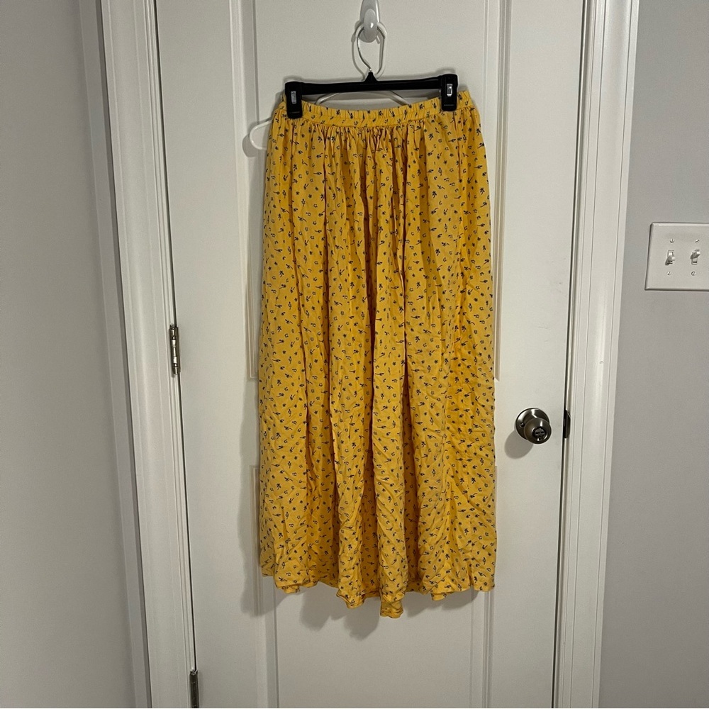 Vintage Willowbend Floral Skirt‎ Denim Vest Button Down Shirt Size Medium Spring - Picture 3 of 16